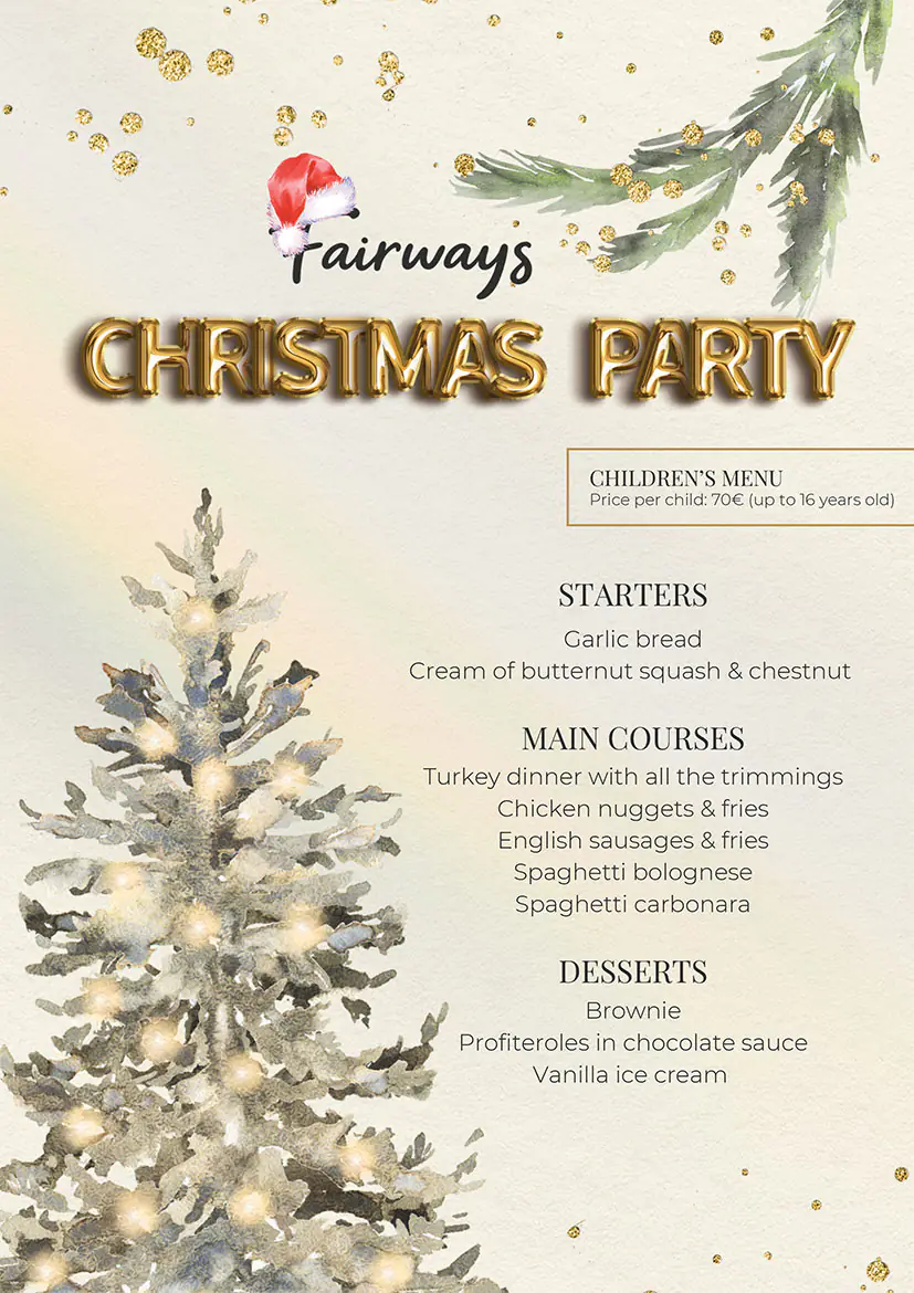fairways restaurant Christmas Day 2026villamartin plaza 2