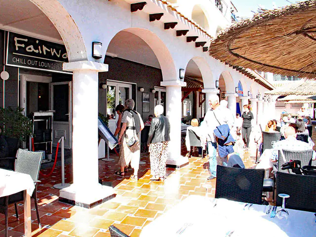 Fairways Restaurant Villamartin Plaza terrace outdoor dining march 2023 2