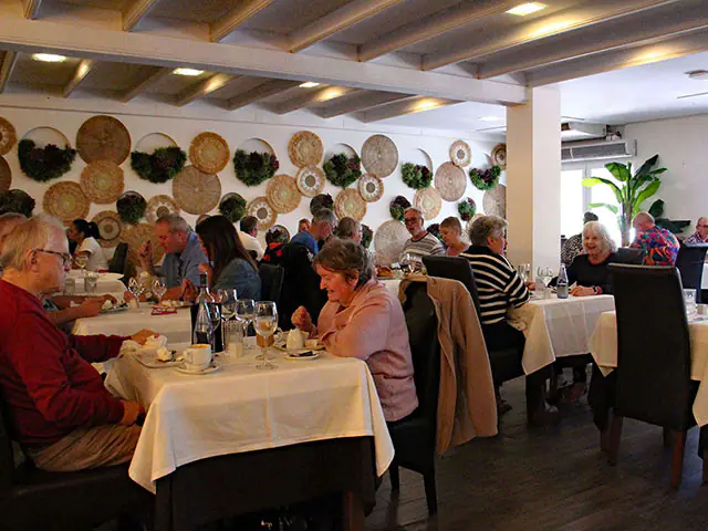Fairways Restaurant Villamartin Plaza terrace indoor dining march 2023 5
