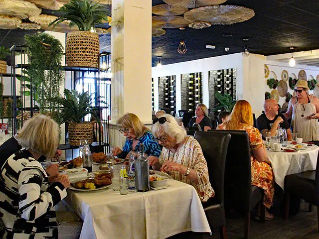 Fairways Restaurant Villamartin Plaza terrace indoor dining march 2023 9